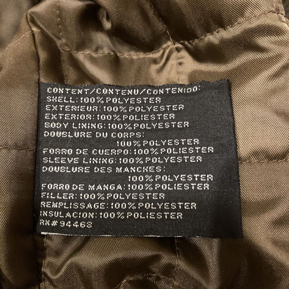Claiborne Outerwear Mens L Black Soft Shell Jacket 90s Y2K Pockets Full Zip - Picture 6 of 13